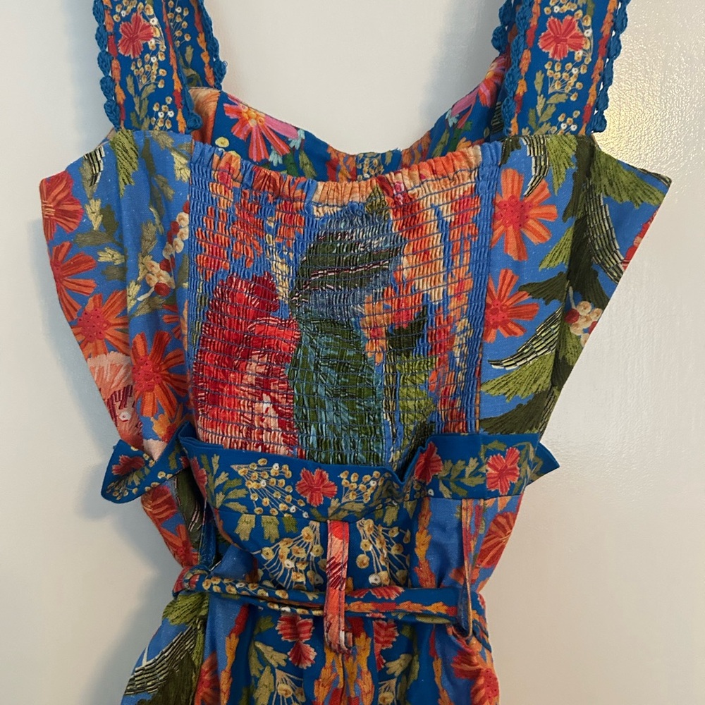 FARM Rio Blue Floral Jumpsuit - Picture 7 of 10